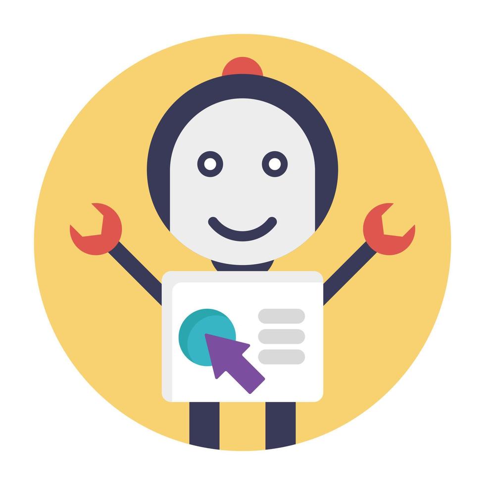 Web Robot Concepts vector