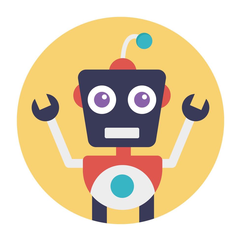 Cartoon Robot Concepts vector