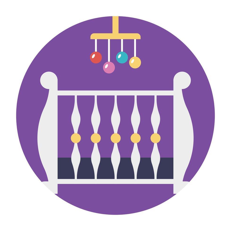 Crib Mobile Hanging vector