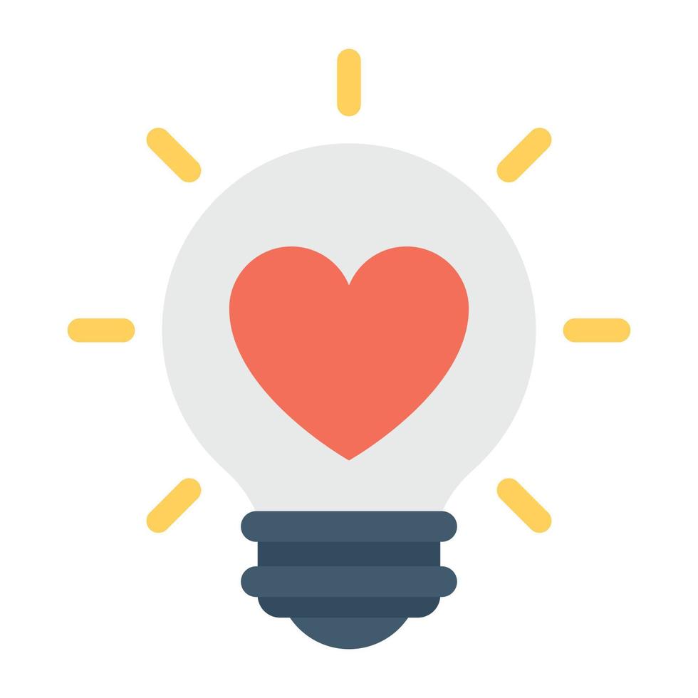 Heart Bulb Conceptsg vector