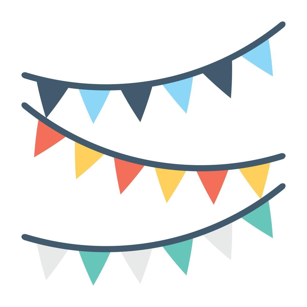 Trendy Buntings Concepts vector