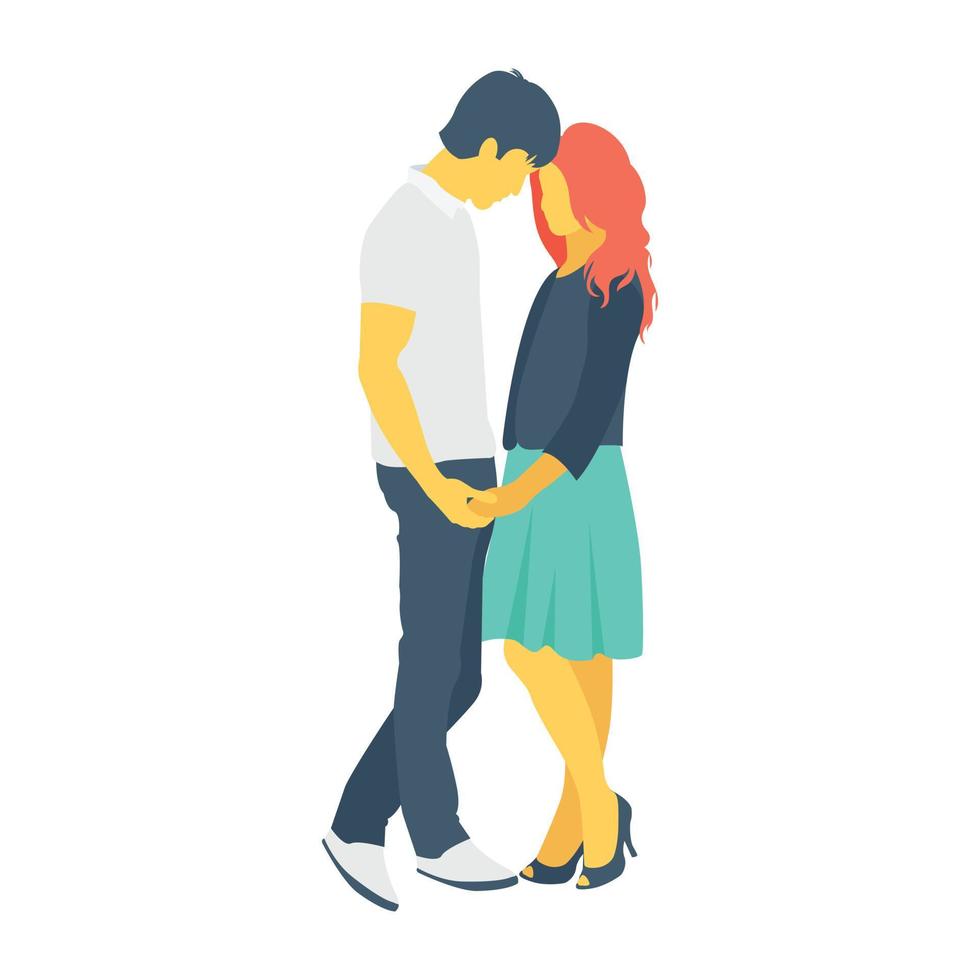 Trendy Couple Concepts vector