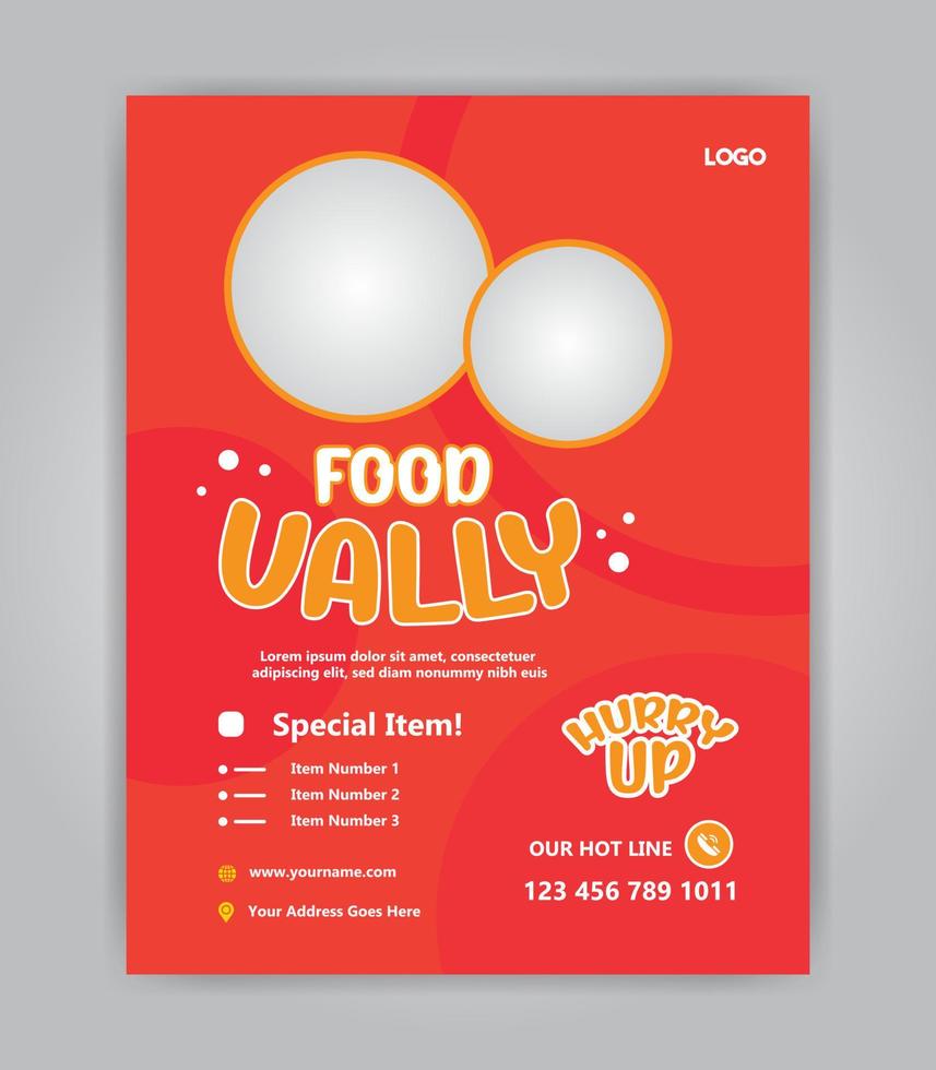 Creative Stylish Flyer Design Template vector
