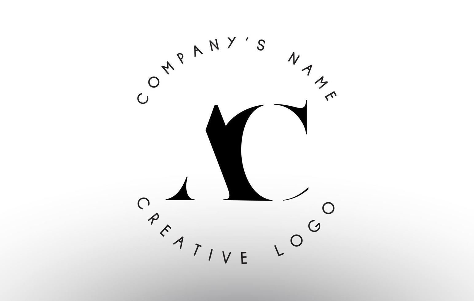 Letters AC A C Logo with a minimalist design. Simple AC Icon with Circular Name Pattern. vector
