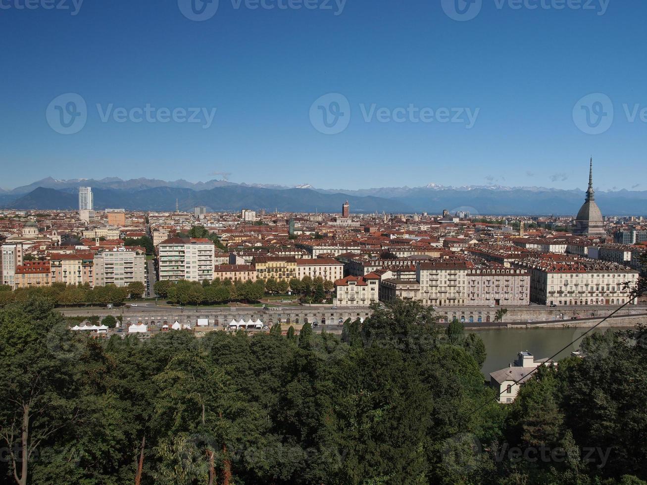 Aerial view of Turin photo