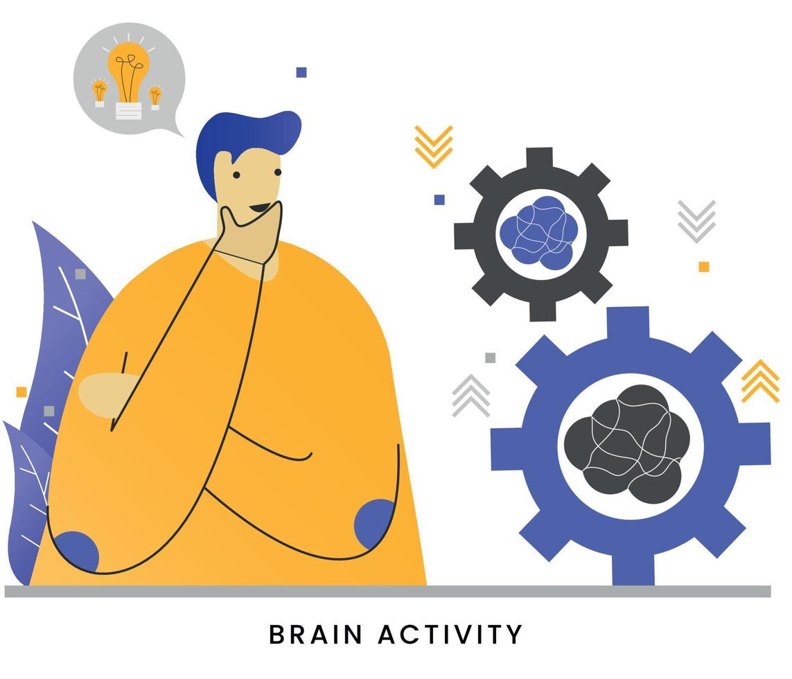 Vector illustration idea and motivation concept with people