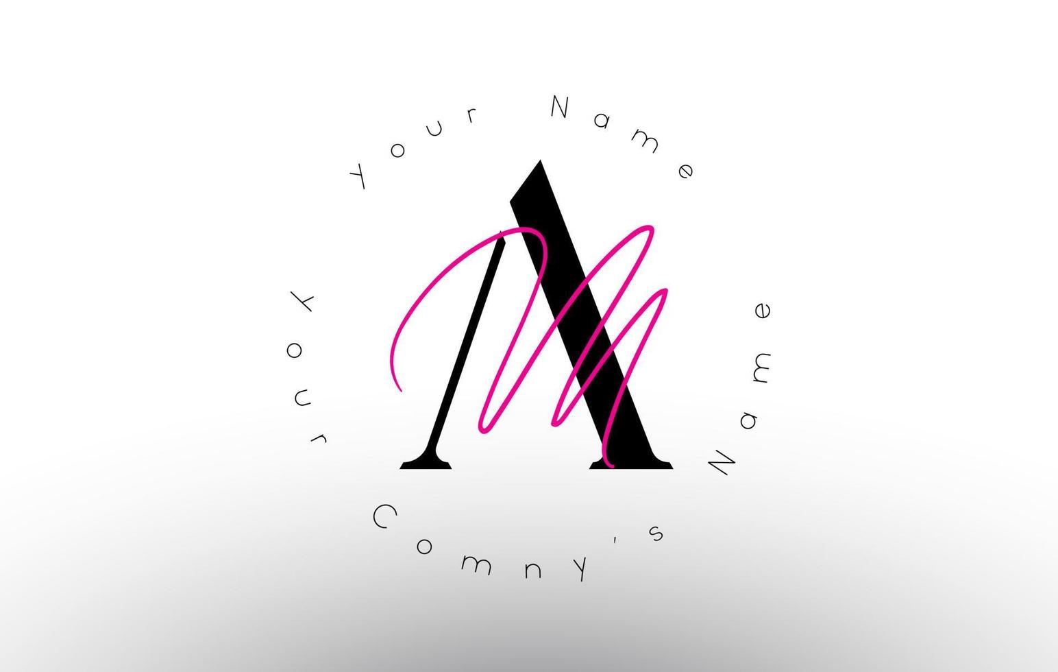 Letter AJ signature minimalistic vector logo. Simple AJ Icon