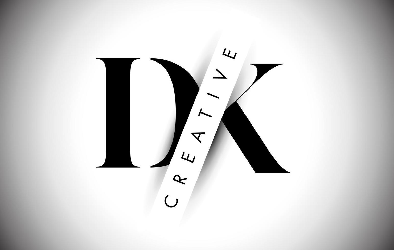 DK D K Letter Logo with Creative Shadow Cut and Overlayered Text Design. vector