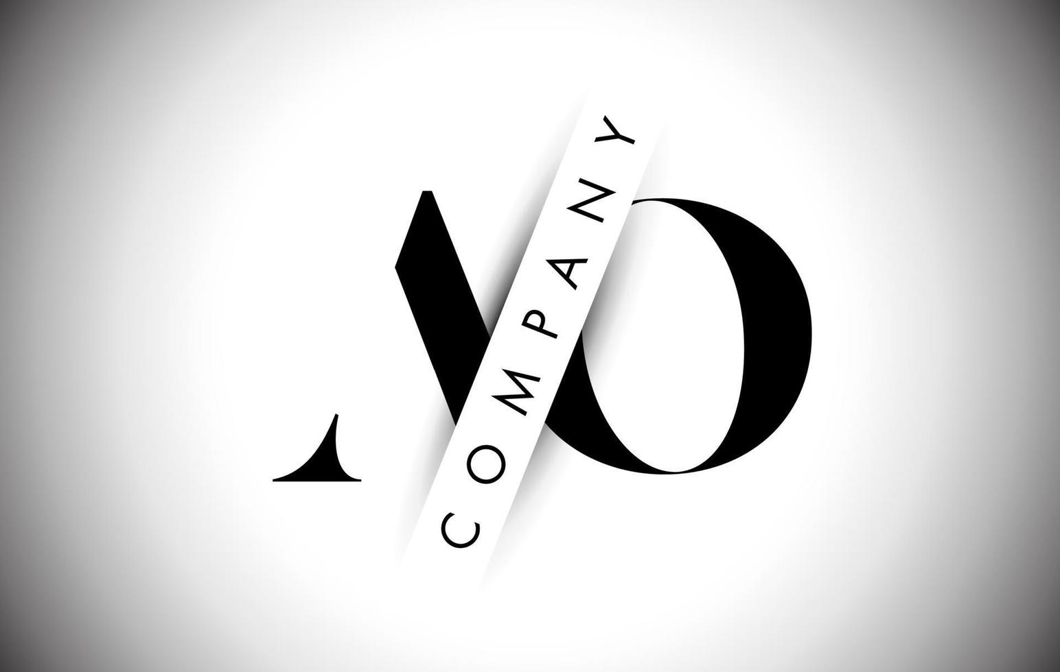 AO A O Letter Logo with Creative Shadow Cut and Overlayered Text Design. vector