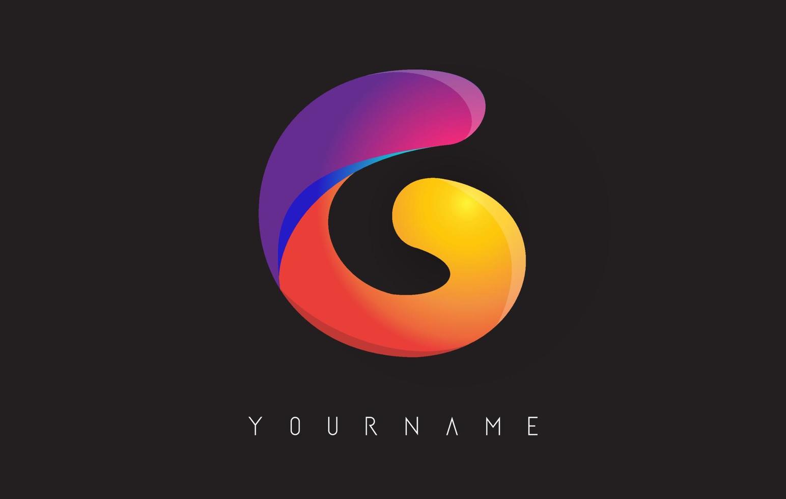 Logotipo de la letra g con diseño de color degradado. plantillas de tarjetas de visita. Ilustración de vector de letra g.