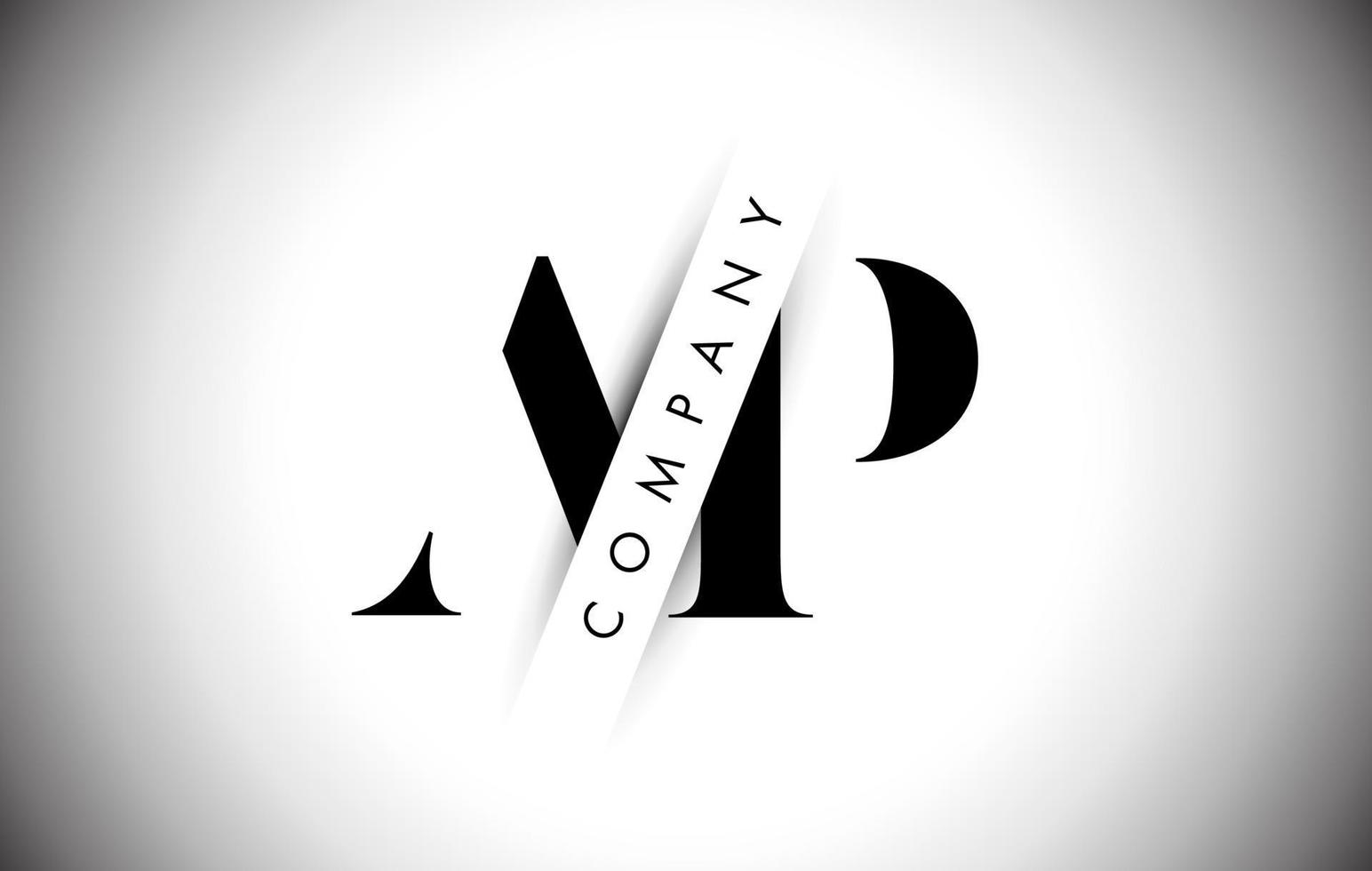 AP A P Letter Logo with Creative Shadow Cut and Overlayered Text Design. vector