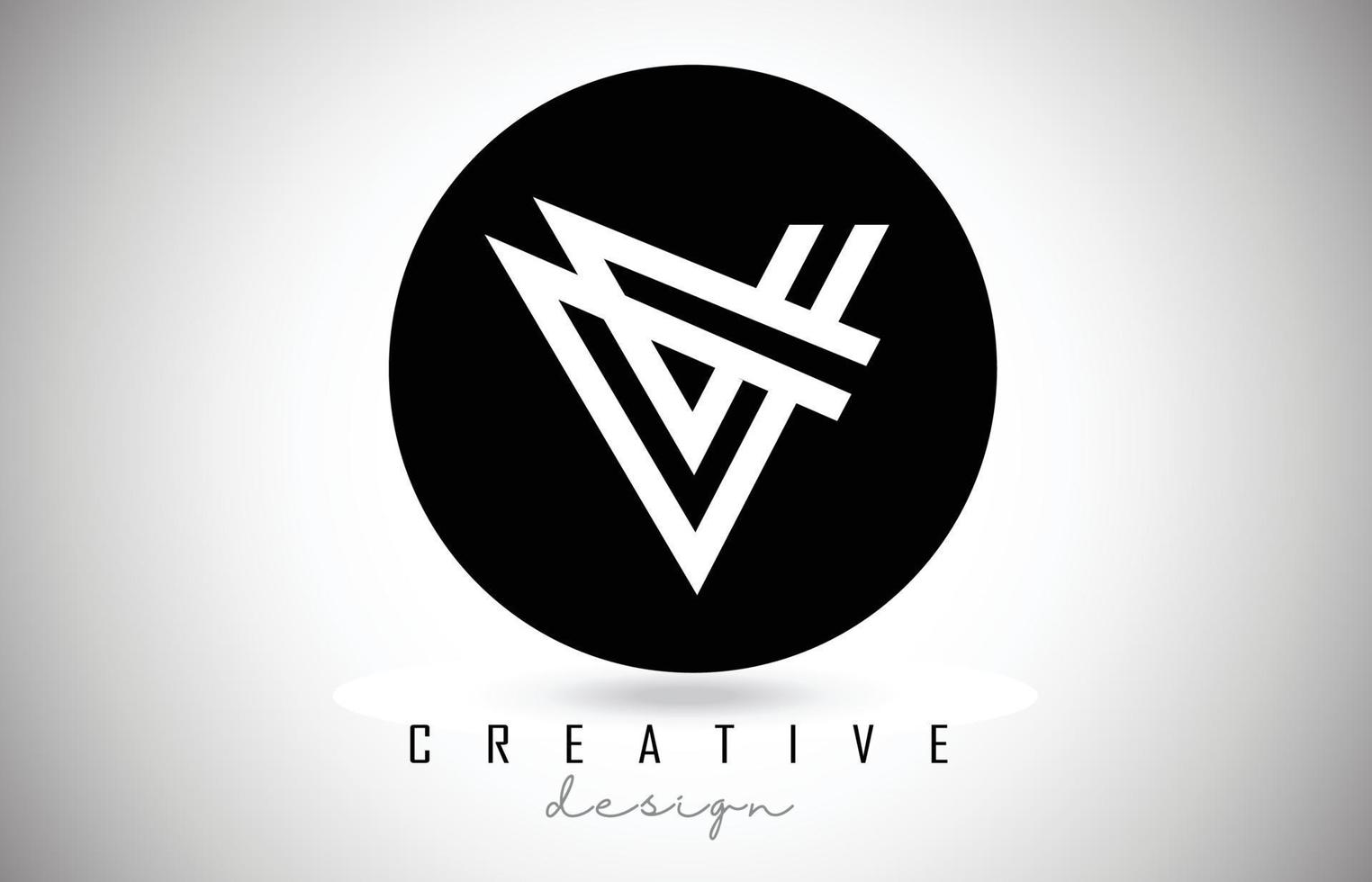 V Letter Logo Monogram Vector Design. Creative V Letter Icon with Black Lines