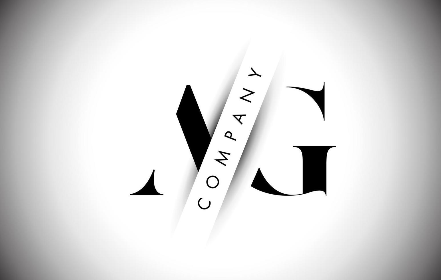 AG A G Letter Logo with Creative Shadow Cut and Overlayered Text Design. vector