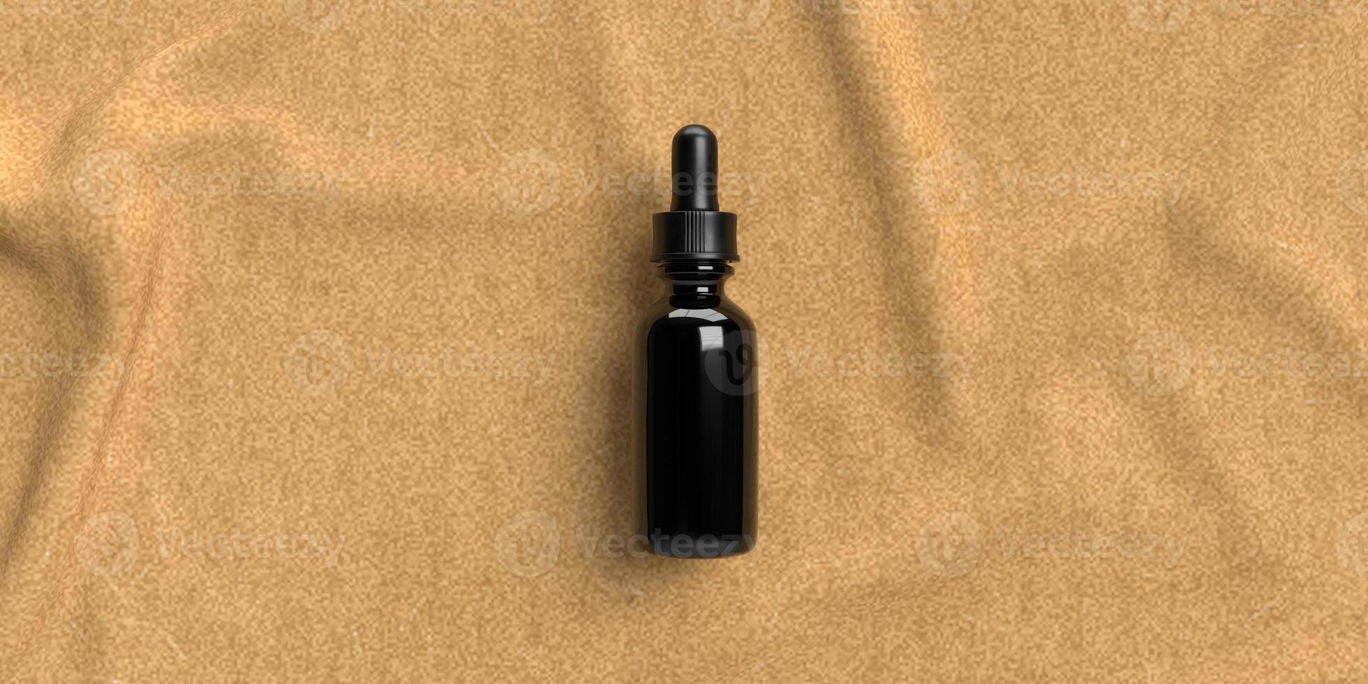 botella sombra cuidado de la piel cosmética esencia loción hermoso paquete tratamiento cuidado de la salud natural spa orgánico cara lujo verano para publicidad presentación venta comercial banner magazine.3d render foto