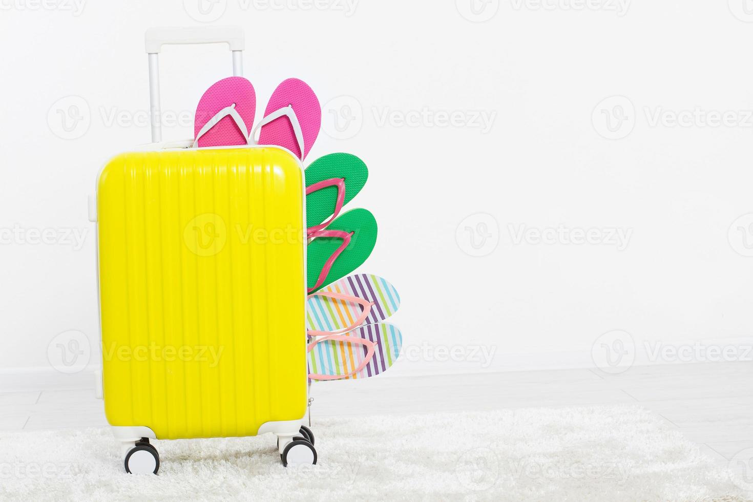 suitcase isolated on white background Summer holidays. summer flip Throughout Blank Suitcase Template