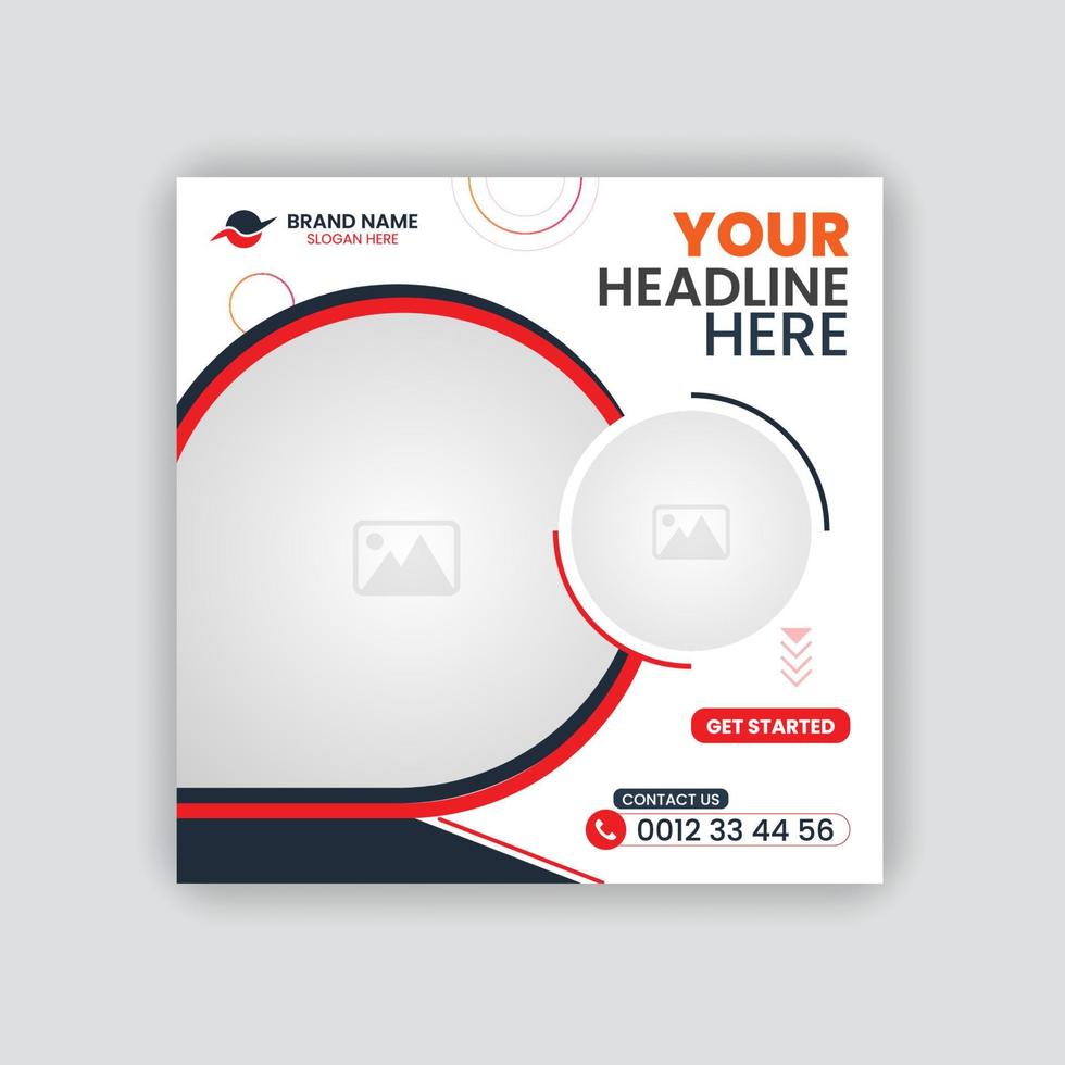 Business Marketing Social Media Post vector