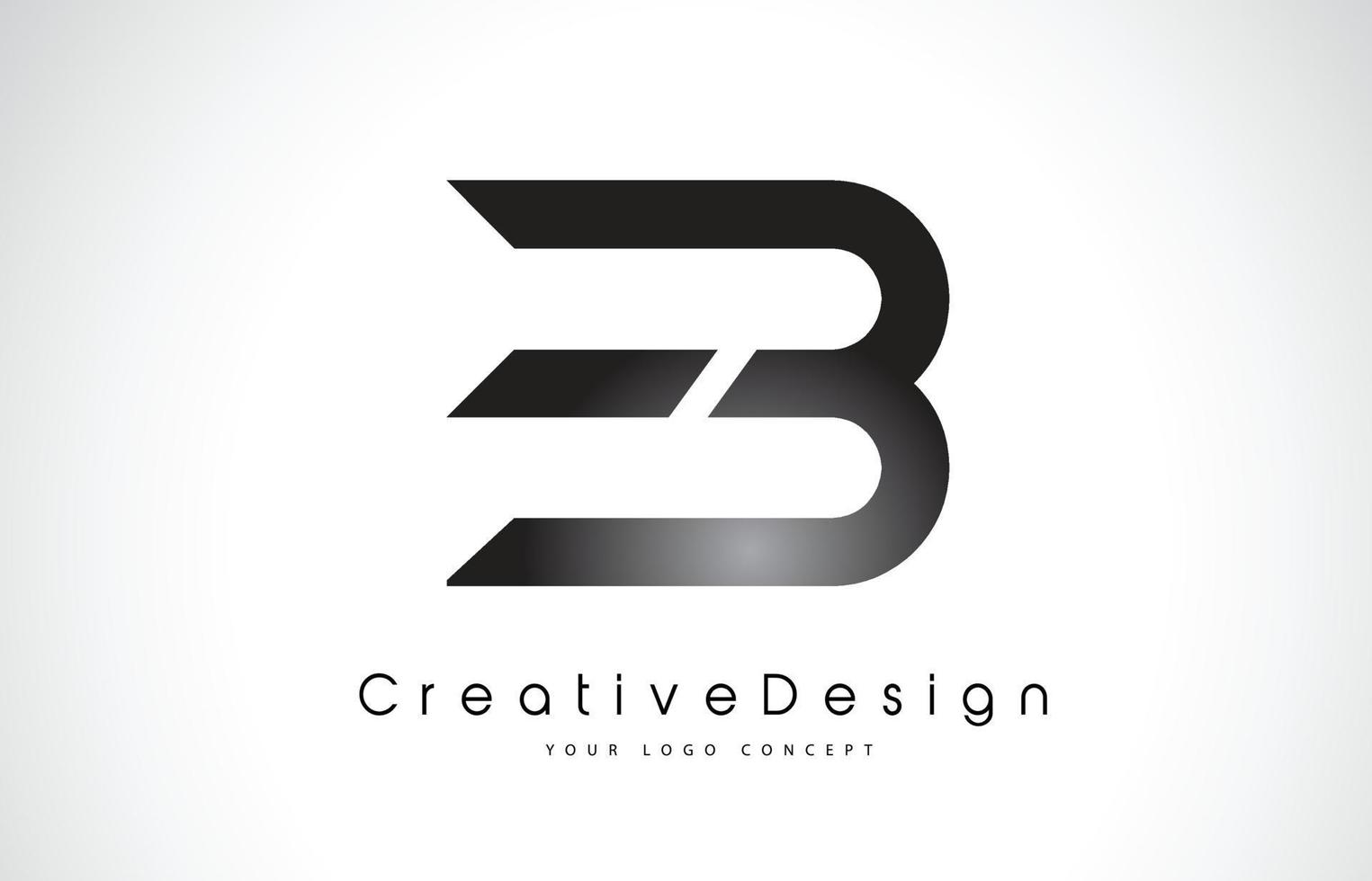 EB E B Letter Logo Design. Creative Icon Modern Letters Vector Logo.
