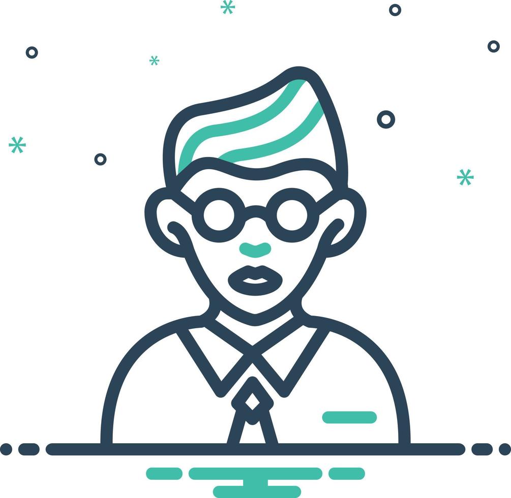 Mix icon for students vector