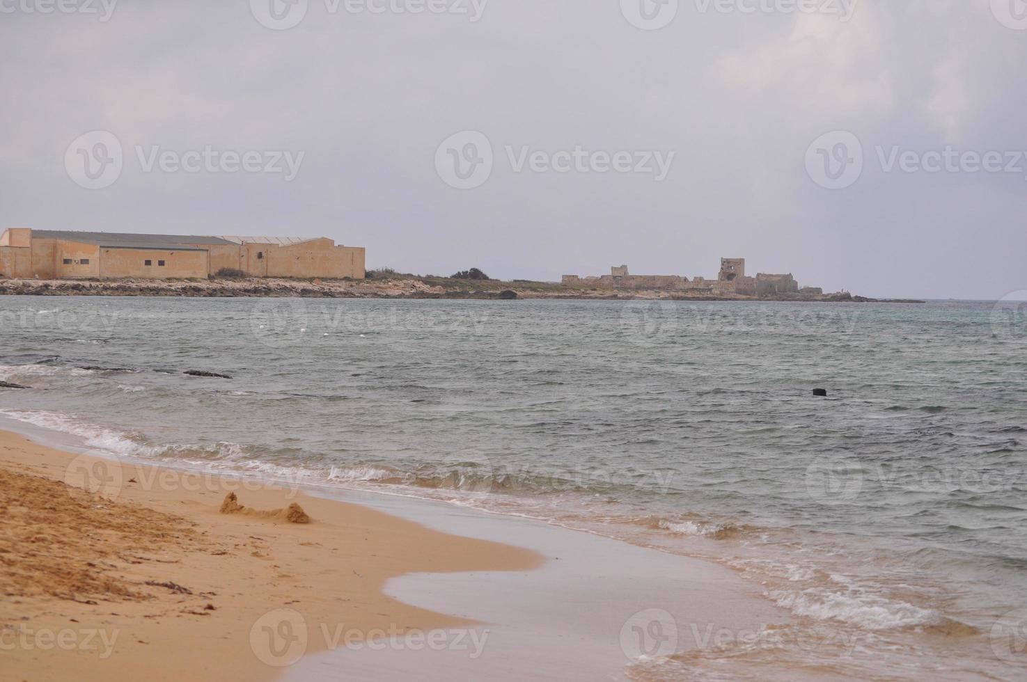 The beach in Trapani photo