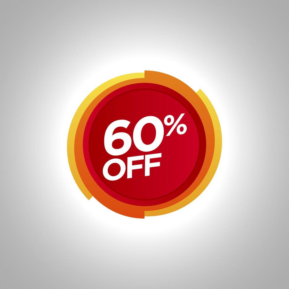 Sale promotion badge vector