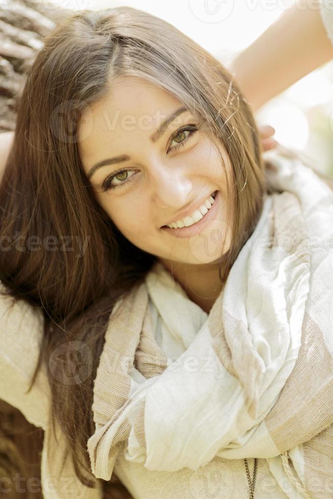 Young woman portrait photo