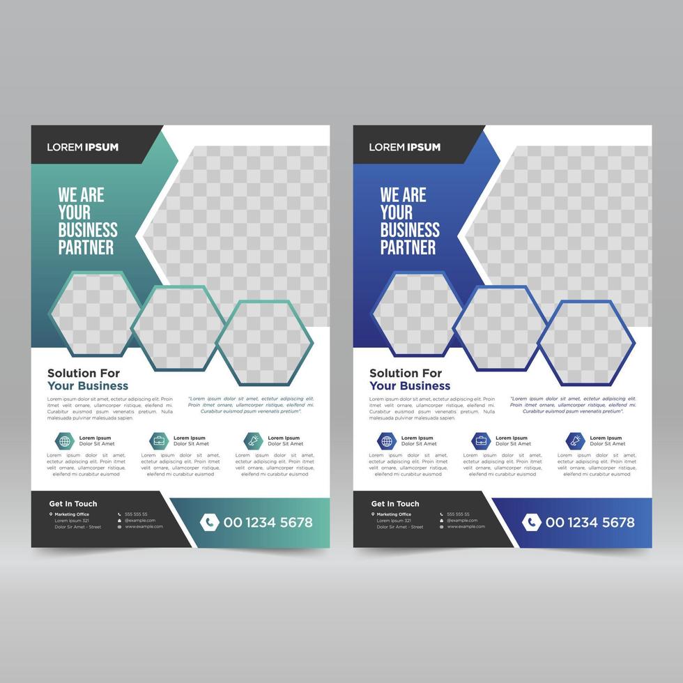 Corporate Poster, Flyer Design Template vector