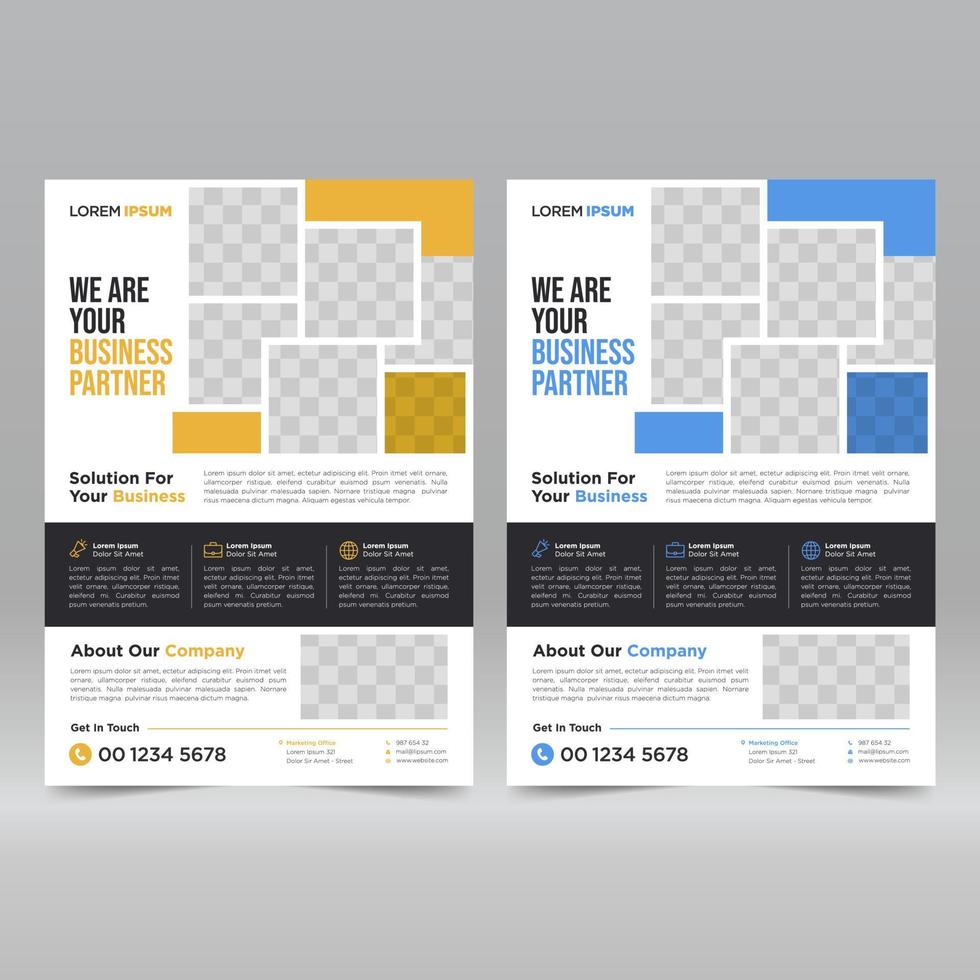 Corporate Poster, Flyer Design Template vector