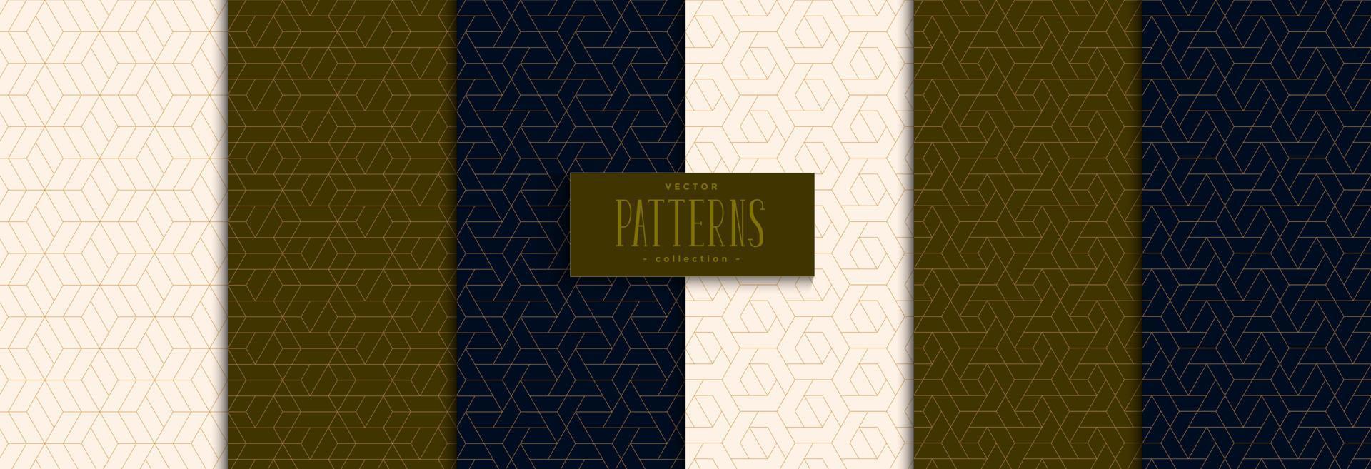 Background pattern with polygonal gold line vector