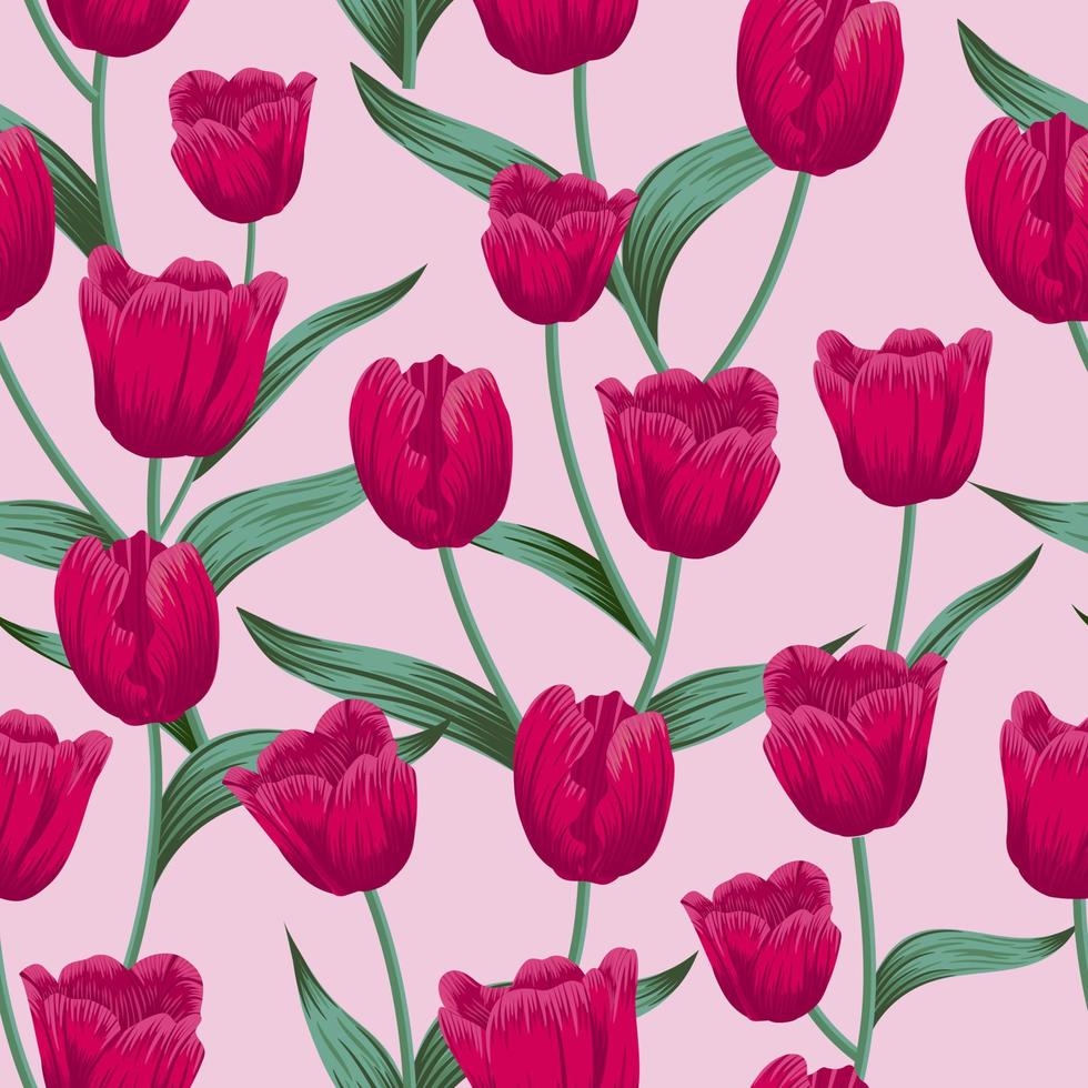 Floral seamless pattern with leaves. tropical background vector
