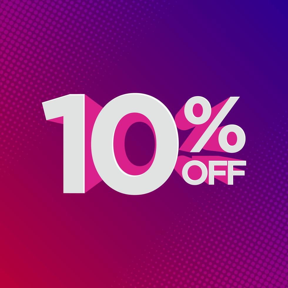 Percentage discount symbol vector