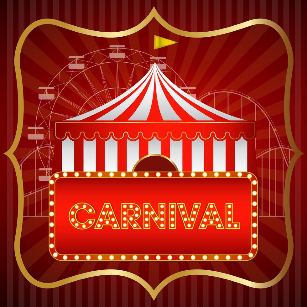 The carnival funfair background. vector illustration