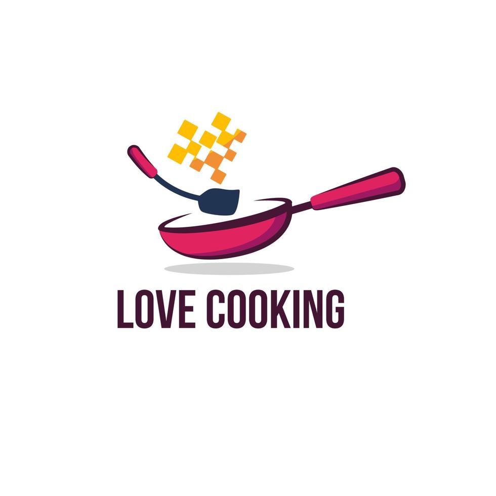 Cooking logo design template vector
