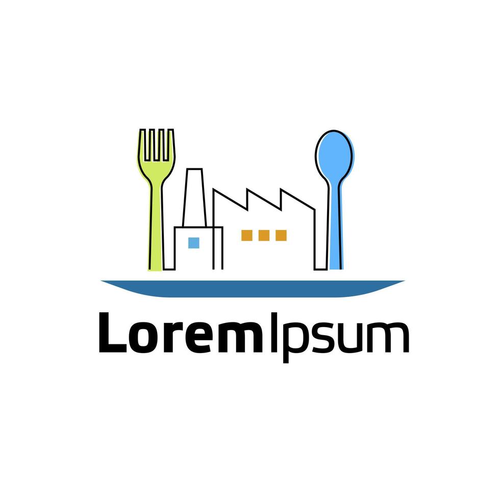 Food Factory Logo Template Design vector