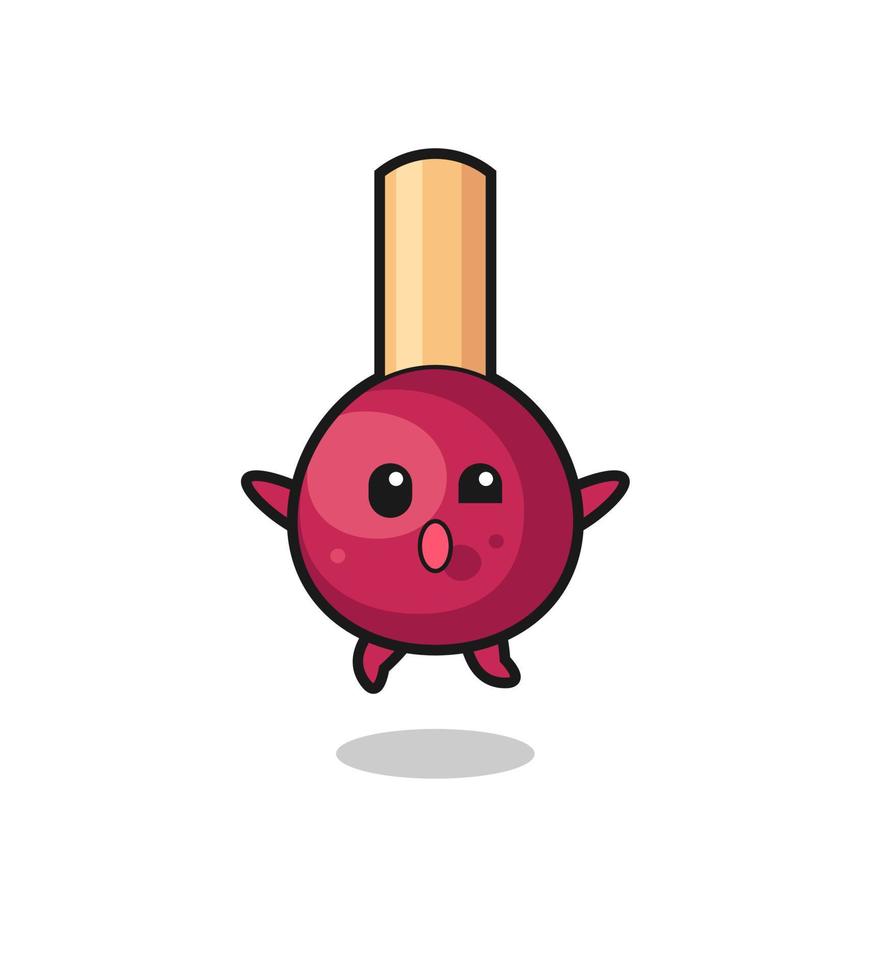 matches character is jumping gesture vector