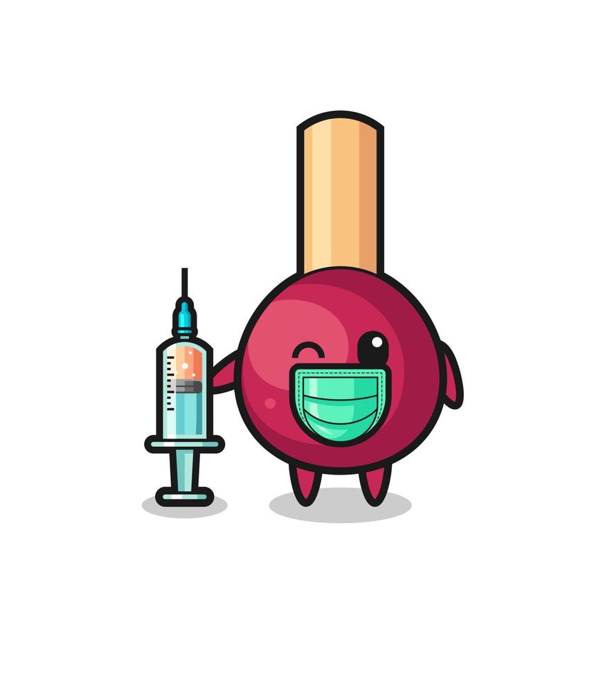matches mascot as vaccinator vector
