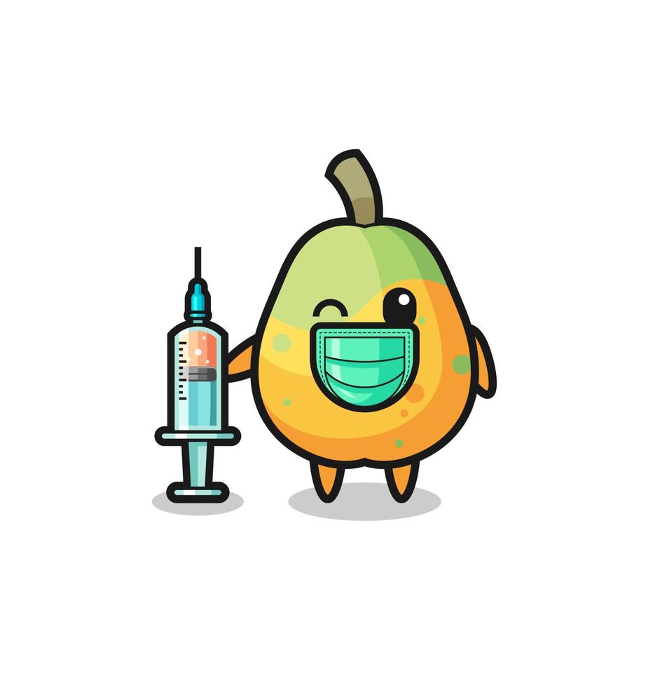 papaya mascot as vaccinator vector