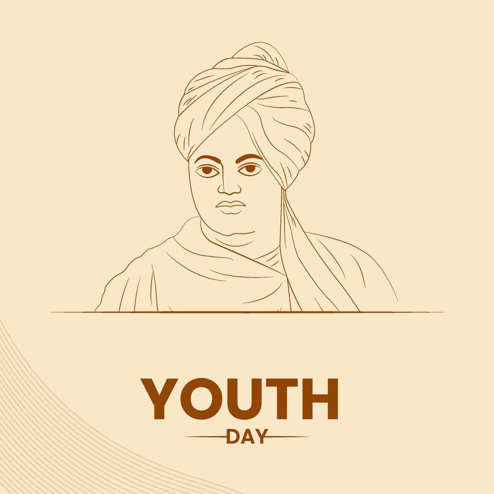 National Youth Day Social Media Post vector