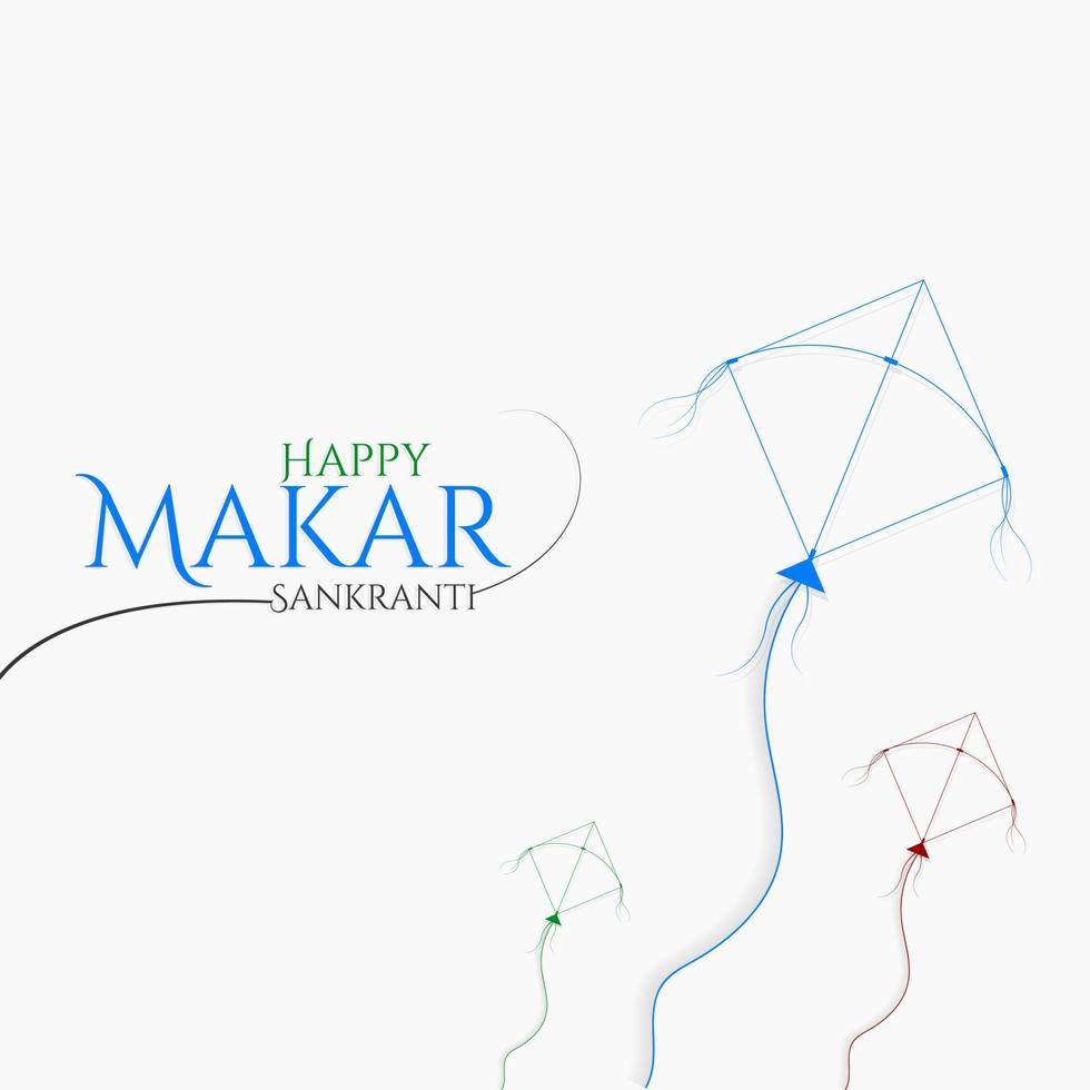 happy Makar Sankranti social media post vector