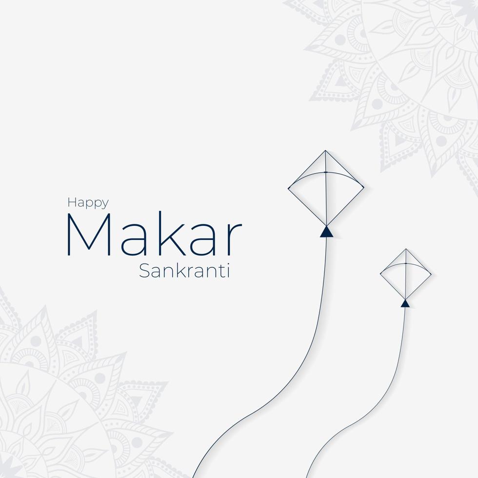 happy Makar Sankranti social media post vector