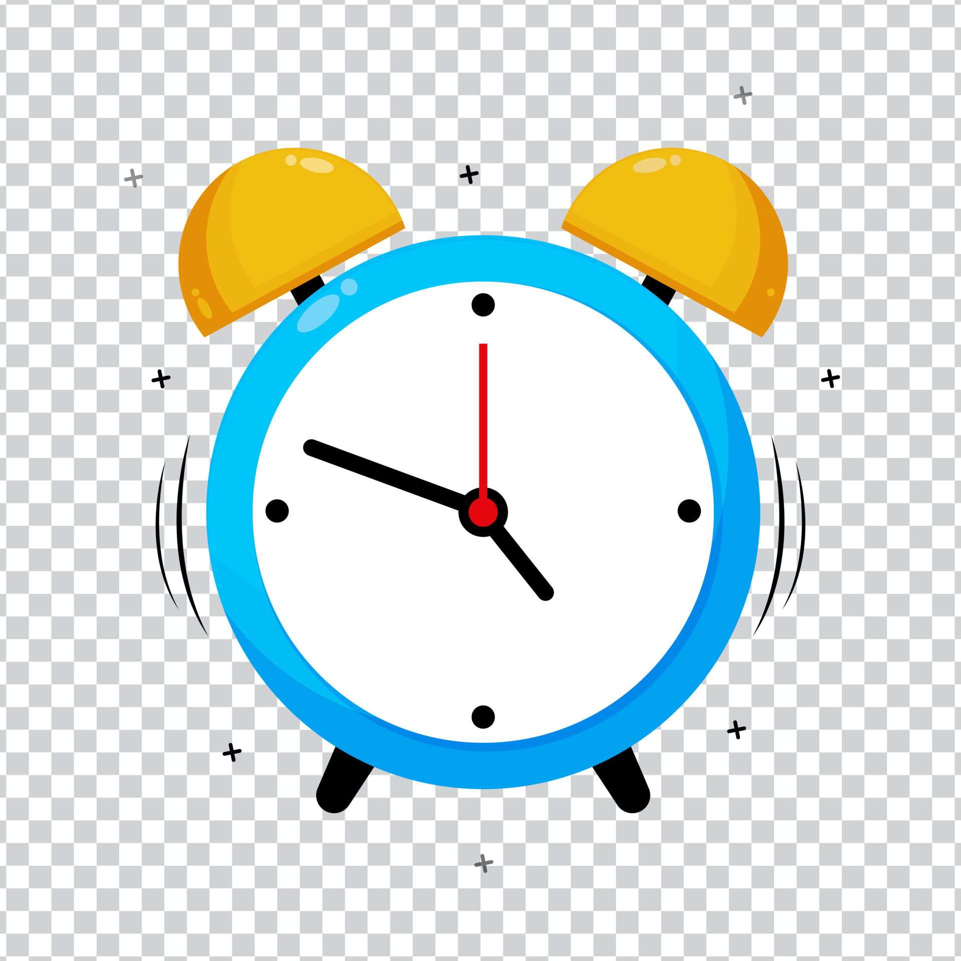 Alarm clock icon on blank background 5048366 Vector Art at Vecteezy