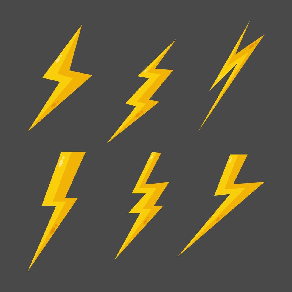 Gold lighting icon collection 5048371 Vector Art at Vecteezy