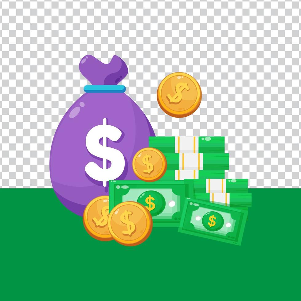 Loyalty program concept points and get cash prizes on blank background vector