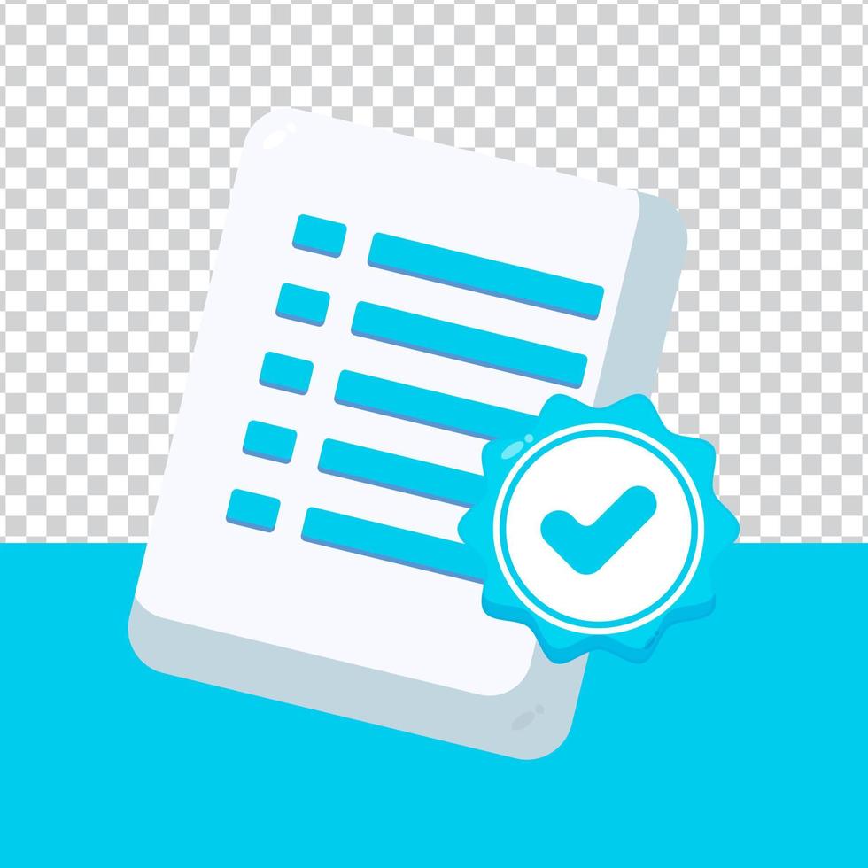 Billing transaction receipt online payment icon on blank background vector