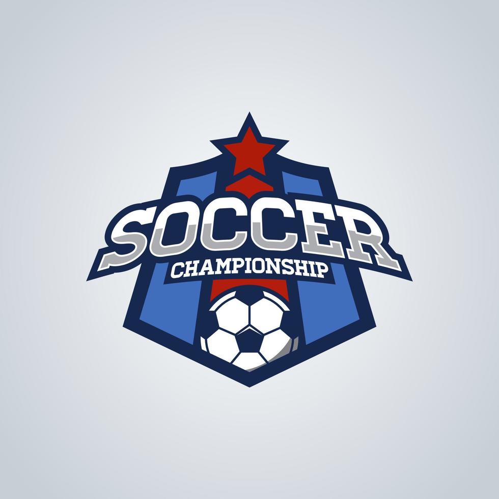 plantillas de diseño de insignias de fútbol soccer vector