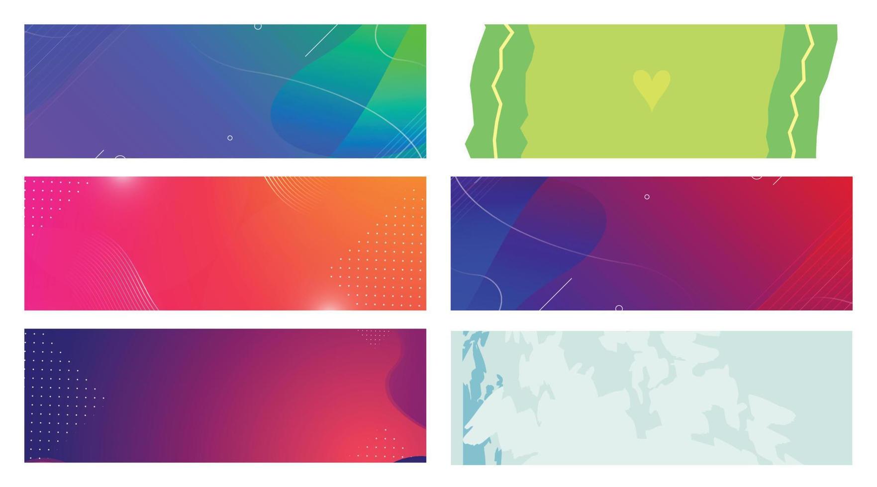 banner gradient background modern with colorful style gradient color banner gradient background modern with colorful style gradient color vector