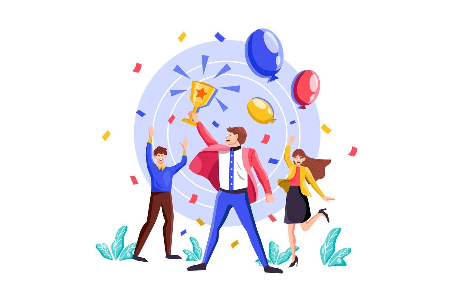 Business Activities Illustration concept. Flat illustration isolated on white background. vector