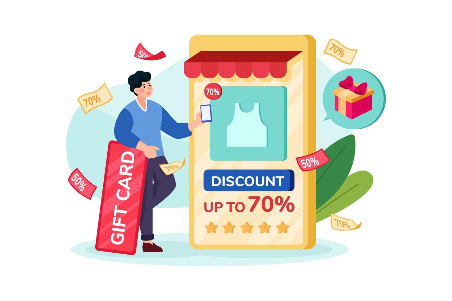 Customer Loyalty Illustration concept. Flat illustration isolated on white background. vector