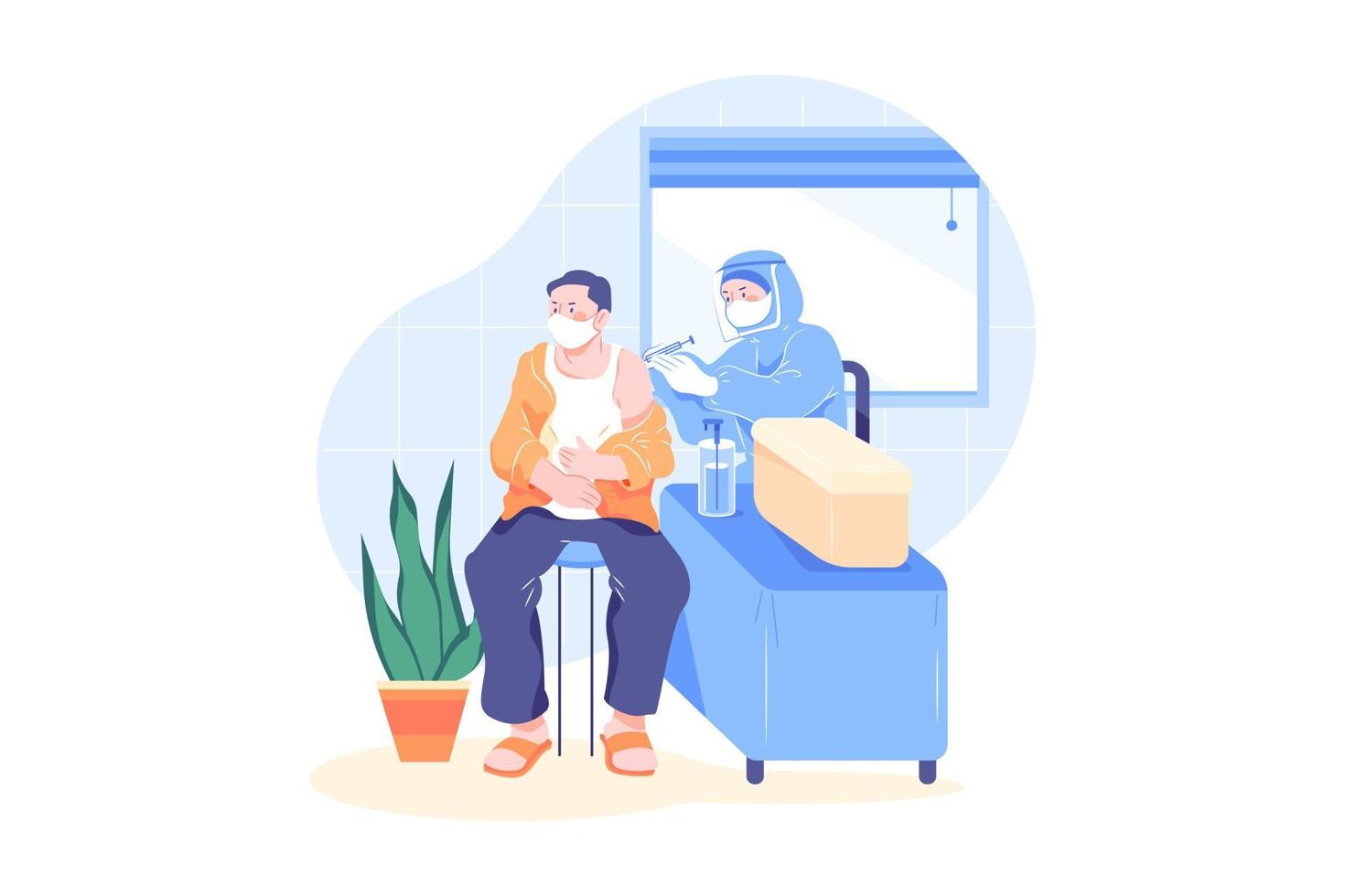 Vaccine Resources Illustration concept. Flat illustration isolated on white background. vector