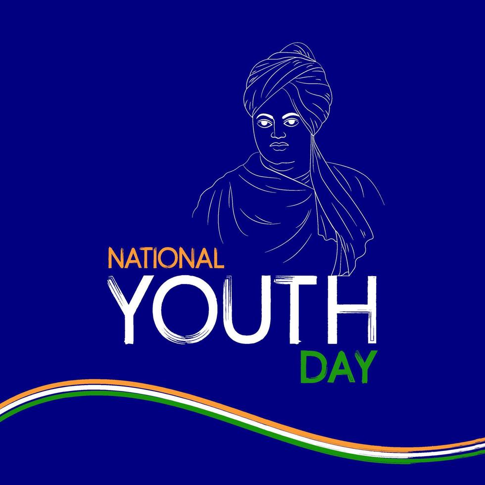 National Youth Day Social Media Post vector