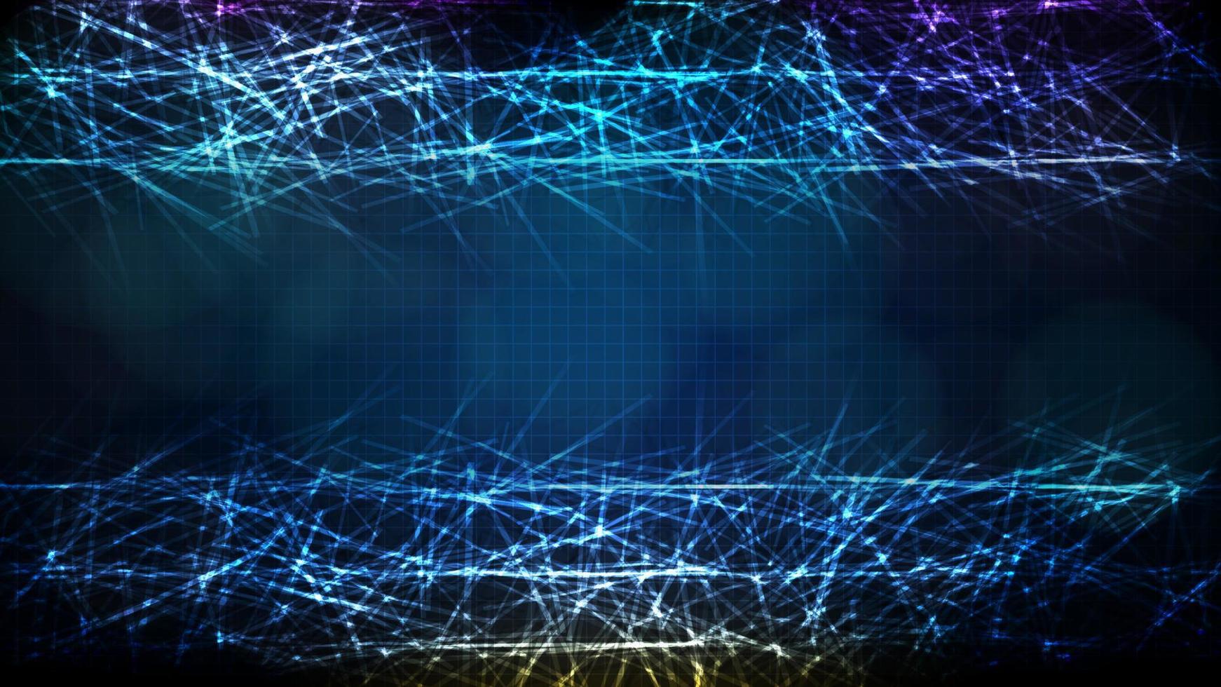 abstract futuristic technology background of blue random bar city block data vector